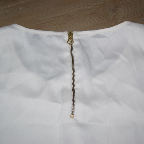 The Limited Cap Sleeve Blouse Shell - Size M White - Picture 3 of 8